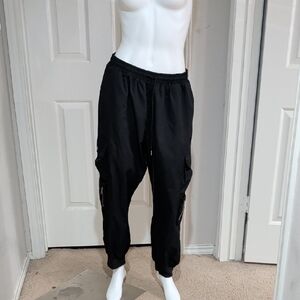 SHEIN Black Curve Drawstring Joggers w/ Pockets 1XL NWOT